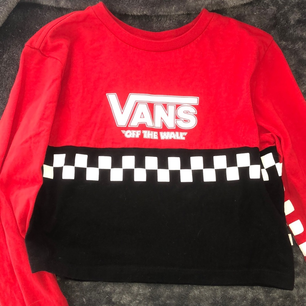 Vans long sleeved crop top